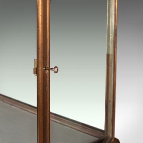 fig 4. Antique Showcase Cabinet, English, Walnut, Bronze, Display, Museum, Circa 1900
