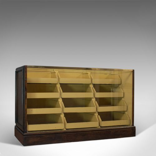 Antique Haberdashery Cabinet, English, Oak, Mahogany, Tiered, Edwardian, C.1910