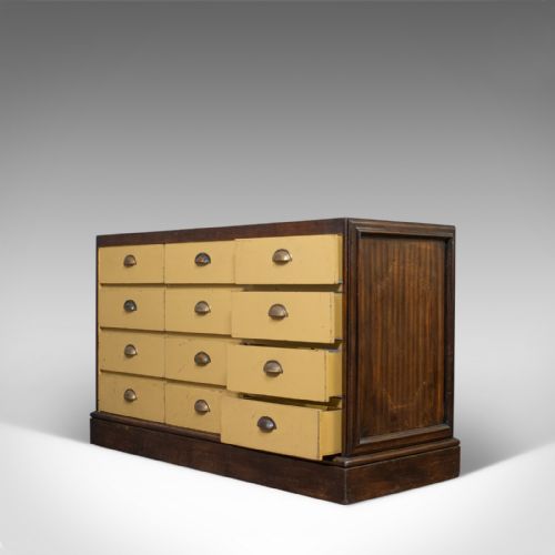 fig 4. Antique Haberdashery Cabinet, English, Oak, Mahogany, Tiered, Edwardian, C.1910