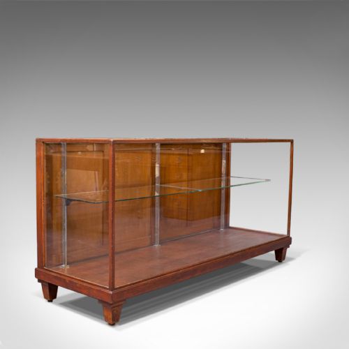 Antique Display Cabinet, English, Mahogany, Shopfitting, Showcase, Edwardian