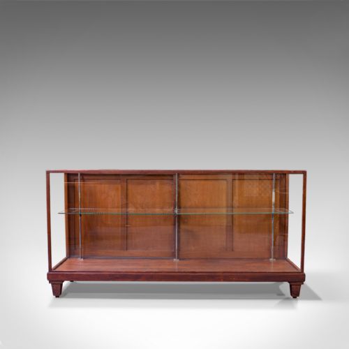 fig 2. Antique Display Cabinet, English, Mahogany, Shopfitting, Showcase, Edwardian