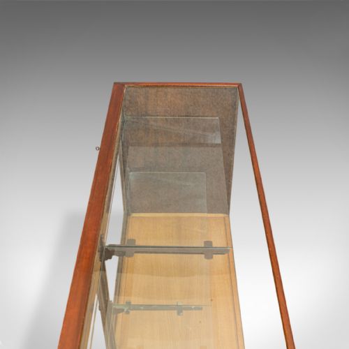 fig 4. Antique Shopfitting Display Cabinet, English, Mahogany, Oak, Showcase, Edwardian