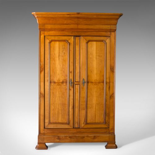 Antique Linen Press, French, Chestnut, Cupboard, Wardrobe, Circa 1850