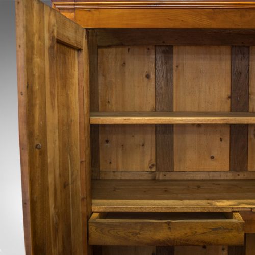 fig 1. Antique Linen Press, French, Chestnut, Cupboard, Wardrobe, Circa 1850