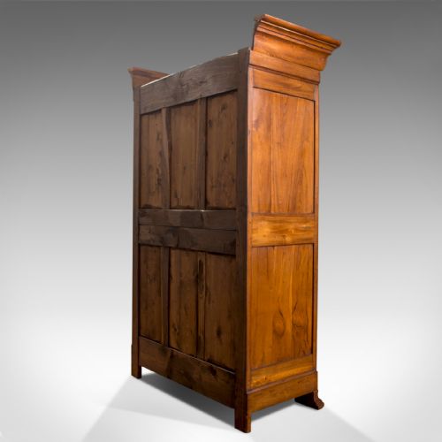 fig 3. Antique Linen Press, French, Chestnut, Cupboard, Wardrobe, Circa 1850