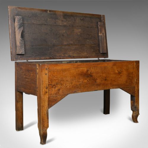 fig 3. Antique Dough Bin, Large, French, Fruitwood, Proving Chest, Mid C19th Circa 1850