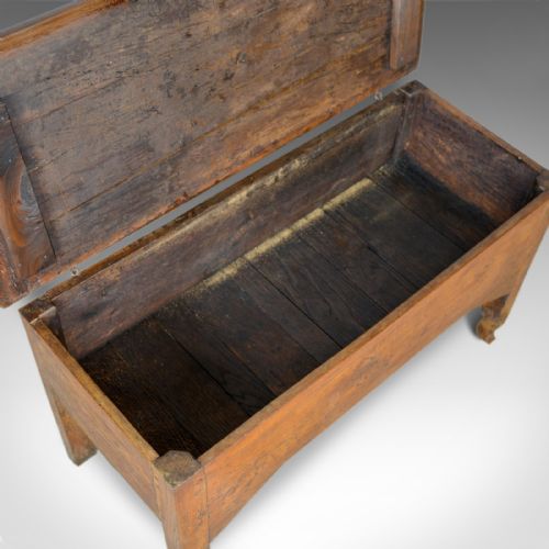 fig 4. Antique Dough Bin, Large, French, Fruitwood, Proving Chest, Mid C19th Circa 1850