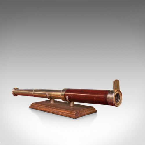 fig 1. Antique Telescope, 2 Draw Refractor, English, Georgian, 18th Century, Circa 1800