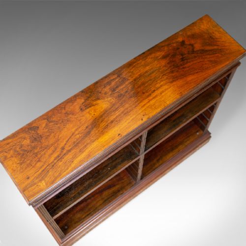 fig 3. Antique Open Bookcase, English, Regency and Later, Bookshelves, Rosewood, c.1830