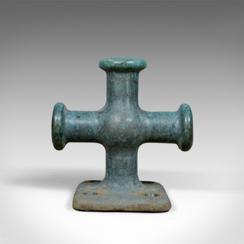 fig 1. Solid Bronze, Mooring Bitt, Bollard, Very Heavy, Ship, Boat, Capstan, C20th