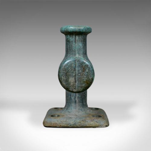 fig 2. Solid Bronze, Mooring Bitt, Bollard, Very Heavy, Ship, Boat, Capstan, C20th
