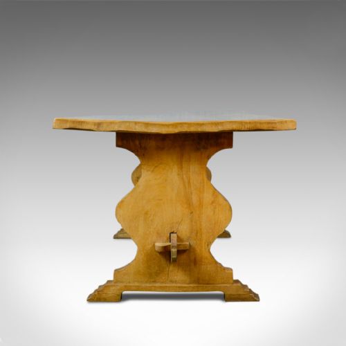 fig 2. Antique Refectory Dining Table, English, Farmhouse, Elm, Victorian, Circa 1900