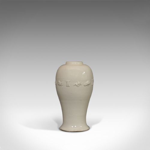 fig 1. Antique Celadon Vase, Oriental, Decorative, Ceramic, Baluster, Urn, 19th Century