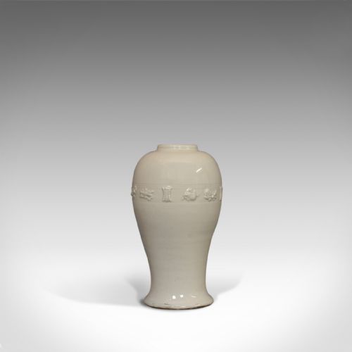 fig 2. Antique Celadon Vase, Oriental, Decorative, Ceramic, Baluster, Urn, 19th Century