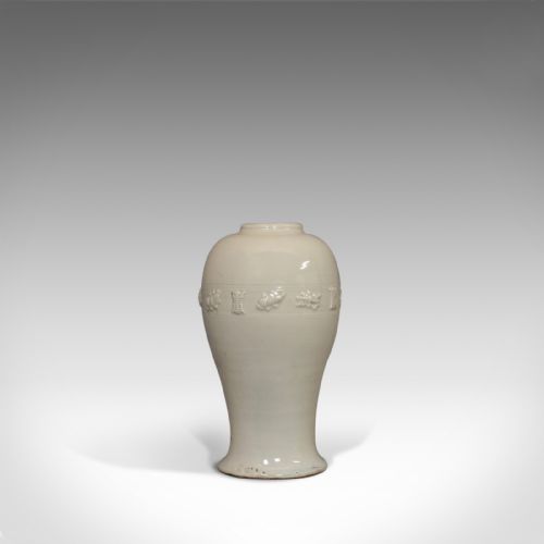 fig 3. Antique Celadon Vase, Oriental, Decorative, Ceramic, Baluster, Urn, 19th Century