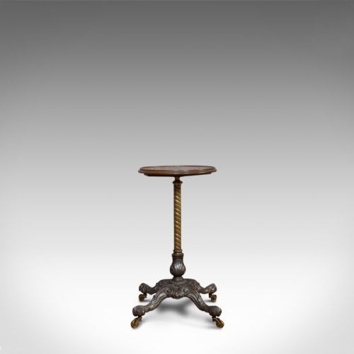 fig 2. Antique Adjustable Wine Table, English, Mahogany, Cast Iron, Plant, Jardiniere