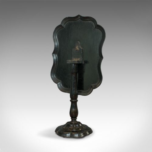 fig 4. Antique Table, Ebonised, Papier Mache, Mother of Pearl, Side, Lamp, Wine, Tilt
