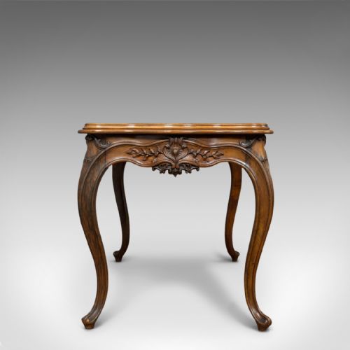 fig 5. Antique Centre Table, French, Walnut, Serpentine, Occasional, Louis XV Taste