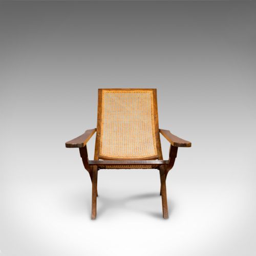 fig 2. Antique Plantation Chair, Teak, Bergere, Steamer Deck, Garden Lounger, Edwardian