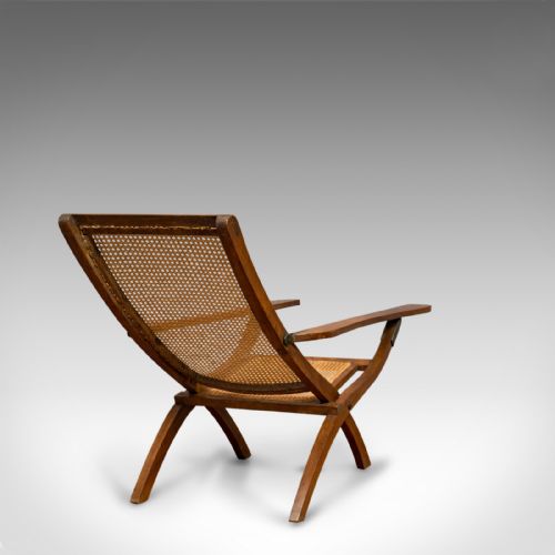 fig 3. Antique Plantation Chair, Teak, Bergere, Steamer Deck, Garden Lounger, Edwardian