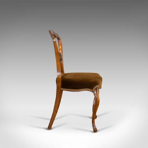 fig 3. Antique Set of Chairs, English, Walnut, Suite, 4 Dining Chairs, Victorian C.1840