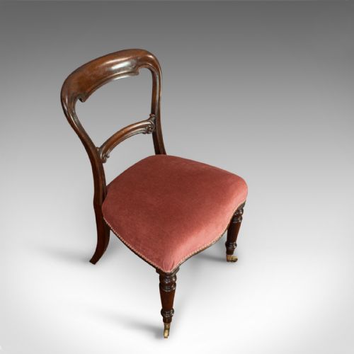 fig 5. Antique Dining Chair Suite, English, Walnut, Set of, 5 Chairs, Gillow, Victorian