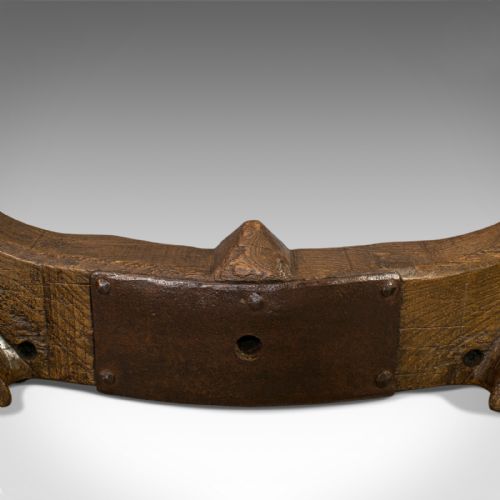 fig 2. Antique Bow Yoke, English, Elm, Decorative, Wall, Display, Rural, Countryside