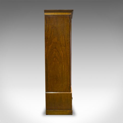 fig 3. Antique Linen Press, French, Walnut, Wardrobe, Hanging Rail, Late 19th Century
