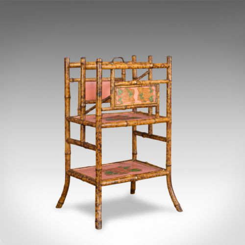Antique Canterbury, Oriental, Bamboo, Music Stand, Magazine Rack, Circa 1880