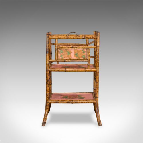 fig 1. Antique Canterbury, Oriental, Bamboo, Music Stand, Magazine Rack, Circa 1880