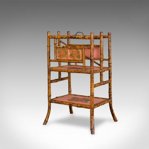 fig 2. Antique Canterbury, Oriental, Bamboo, Music Stand, Magazine Rack, Circa 1880