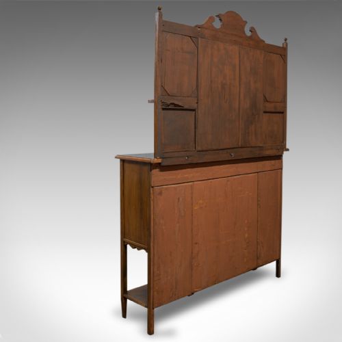 ANTIQUE SIDEBOARD ENGLISH ROSEWOOD DRESSER BOXWOOD INLAY VICTORIAN C1900 - ADDITIONAL PHOTO 2