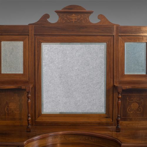 ANTIQUE SIDEBOARD ENGLISH ROSEWOOD DRESSER BOXWOOD INLAY VICTORIAN C1900 - ADDITIONAL PHOTO 4