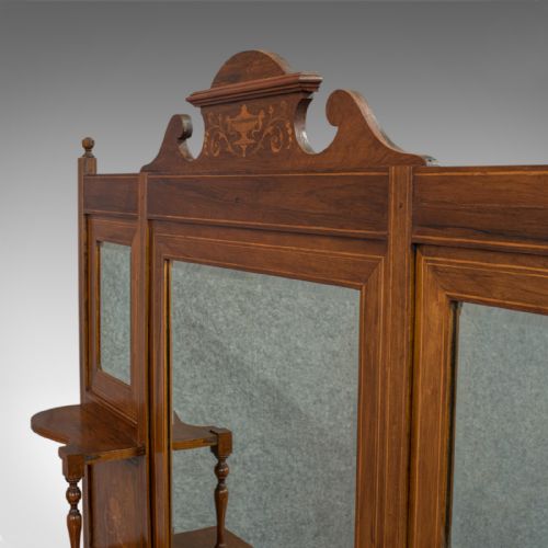 ANTIQUE SIDEBOARD ENGLISH ROSEWOOD DRESSER BOXWOOD INLAY VICTORIAN C1900 - ADDITIONAL PHOTO 6