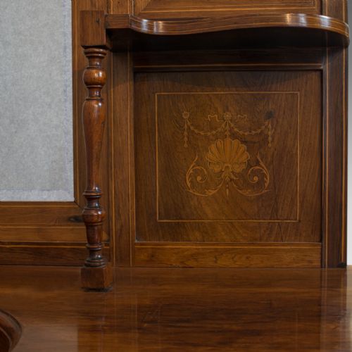 ANTIQUE SIDEBOARD ENGLISH ROSEWOOD DRESSER BOXWOOD INLAY VICTORIAN C1900 - ADDITIONAL PHOTO 9