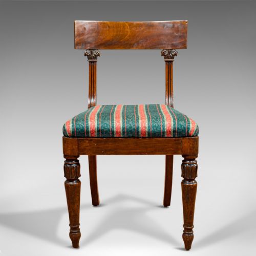 fig 3. Antique Set of Six Dining Chairs, Mahogany Suite, Spillman and Co, Regency c1820