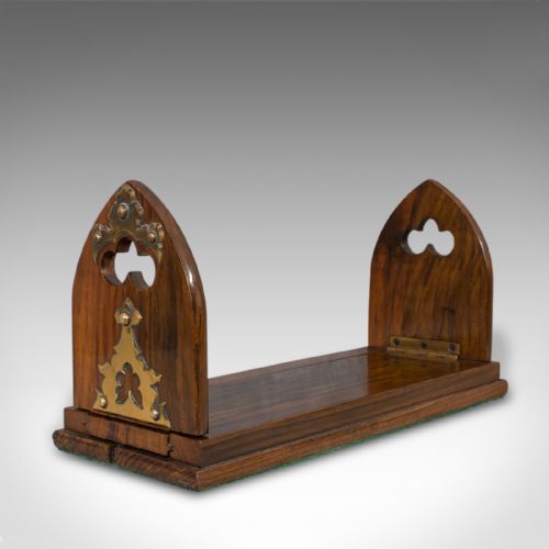 Antique Book Slide, English Rosewood Brass, Bookends, Betjemann, Victorian C1880