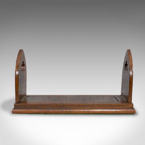 fig 1. Antique Book Slide, English Rosewood Brass, Bookends, Betjemann, Victorian c1880