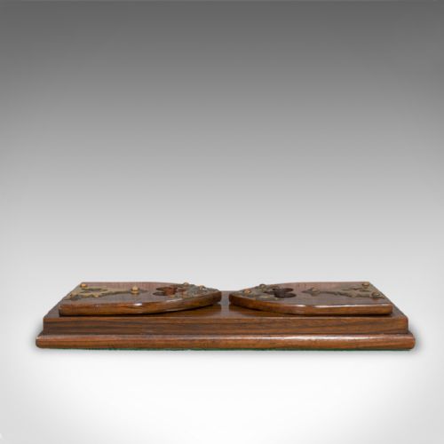 fig 2. Antique Book Slide, English Rosewood Brass, Bookends, Betjemann, Victorian c1880