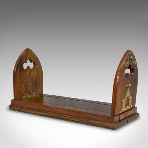 fig 4. Antique Book Slide, English Rosewood Brass, Bookends, Betjemann, Victorian c1880