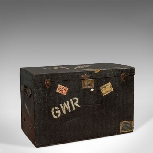 Antique Steamer Chest, English, Drawco, Carriage Trunk, Edwardian, Circa 1910