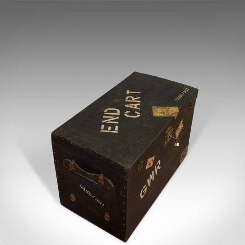 fig 3. Antique Steamer Chest, English, Drawco, Carriage Trunk, Edwardian, Circa 1910