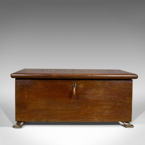 fig 2. Small Antique Box, English, Mahogany, Document, Keepsake, Chest, Victorian