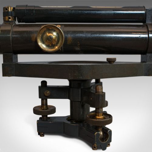 fig 5. Antique Surveyor's Level, English, Theodolite, Desk, Ornament, William Stanley