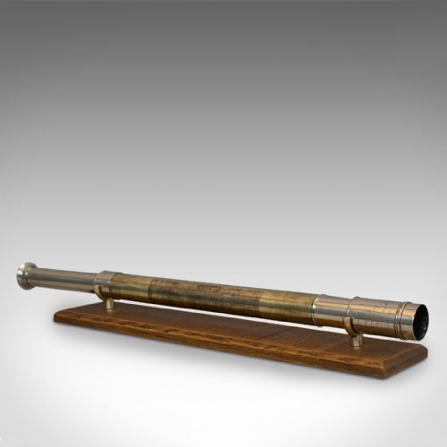 fig 1. Antique Marine Telescope, English, Single Draw, Ship, Refractor, Victorian