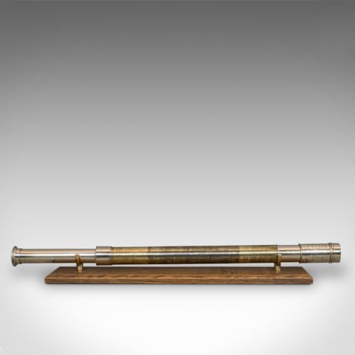 fig 5. Antique Marine Telescope, English, Single Draw, Ship, Refractor, Victorian