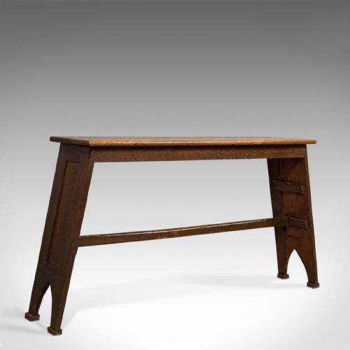 Antique Organist's Bench, English, Oak, Ecclesiastical, Music Pew, Victorian

