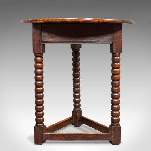 fig 3. Antique Cricket Table, English, Elm, Lamp, Side, Victorian, Circa 1890