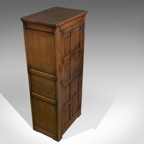 Antique Hall Cupboard, English, Ipswich Oak, Wardrobe, Reception, Cloak, 1910
