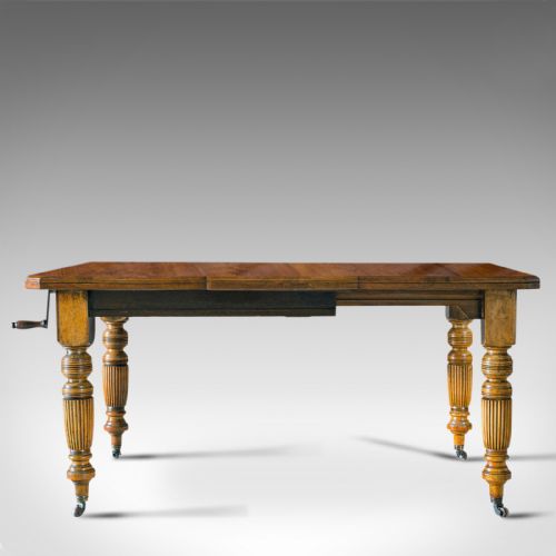 Antique Extending Dining Table, English, Walnut, Seats 4-6, Victorian, 1890
